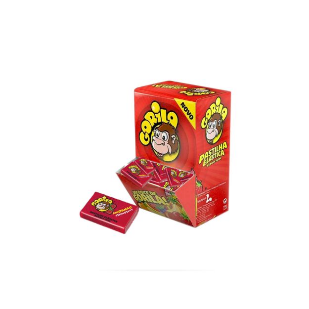 Picture of Gorilla Strawberry flavored chewing gum100's