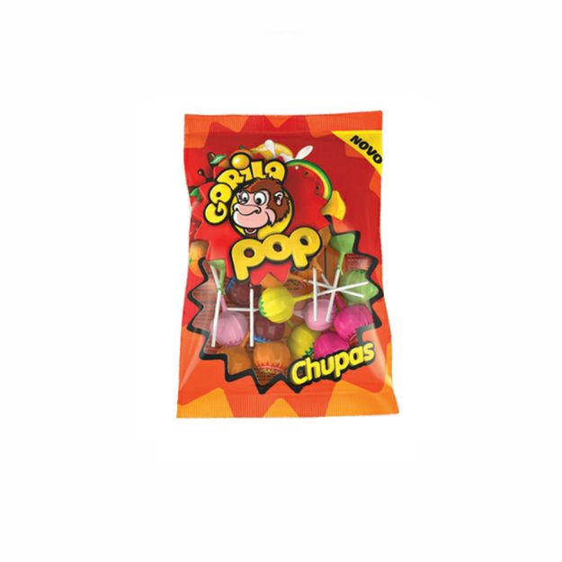 Picture of Gorilla  Lollipops with Assorted Flavors  90g